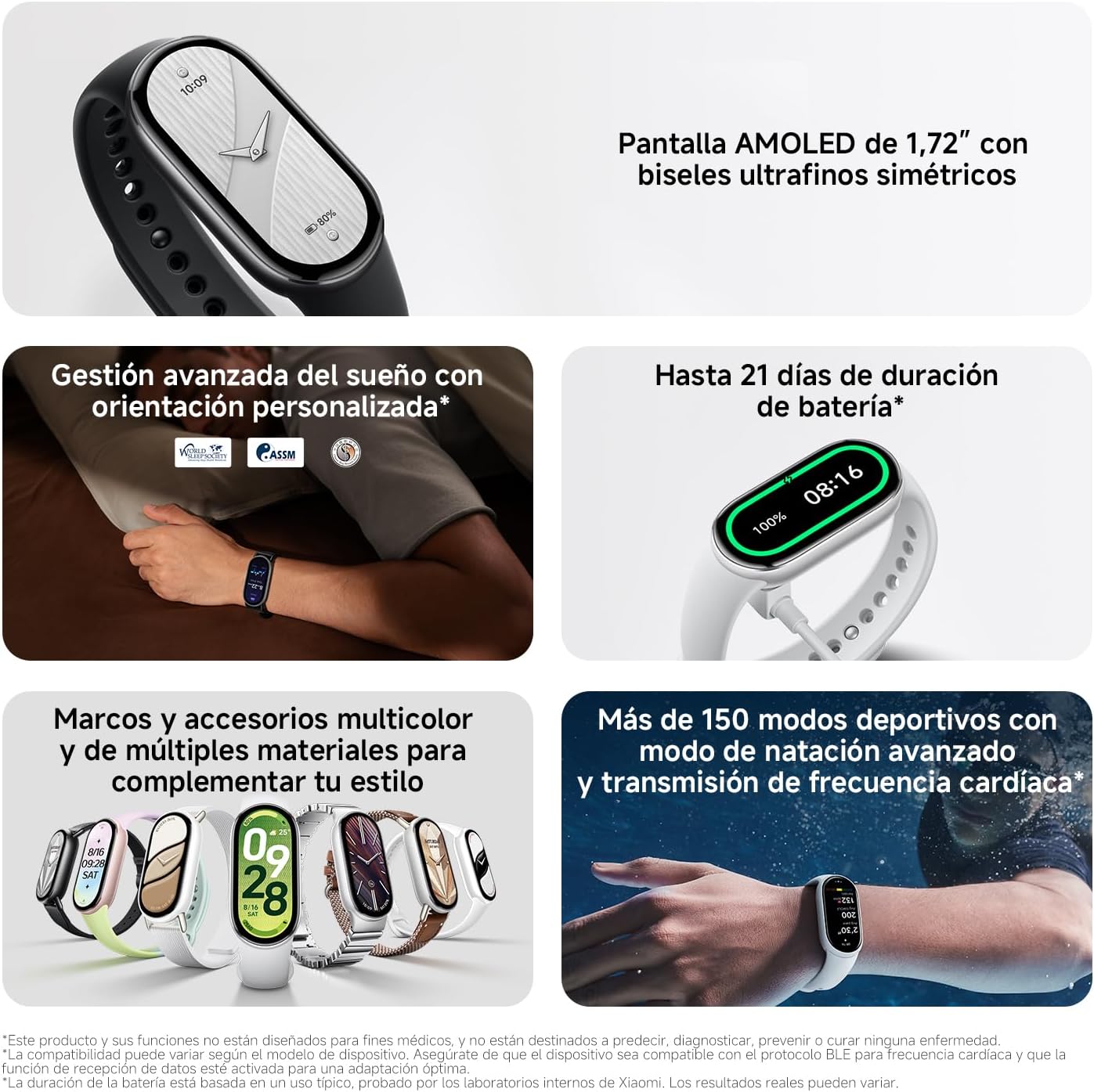Pulseira Smartband Xiaomi Smart Band 10 Ceramic Edition/ Branco Pérola - Imagem 2