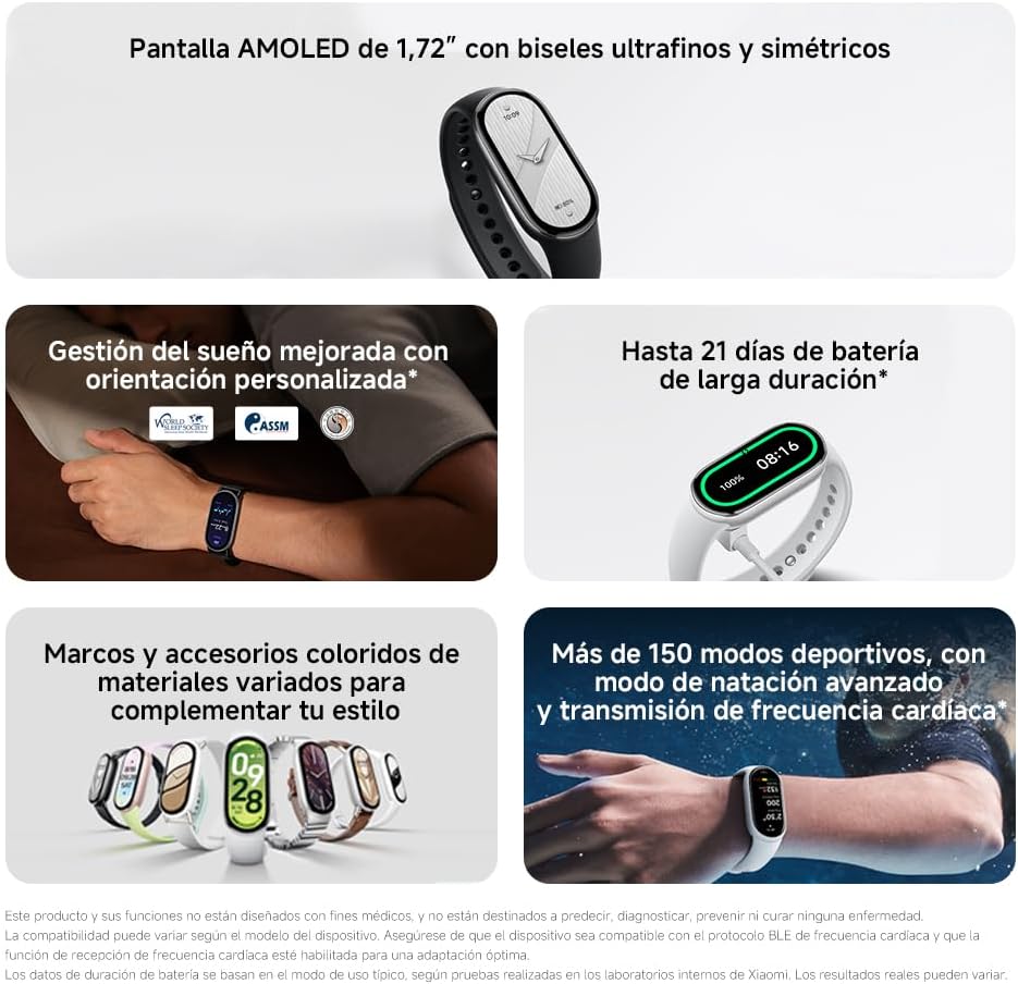 Pulseira Smartband Xiaomi Smart Band 10 Ceramic Edition/ Branco Pérola - Imagem 7