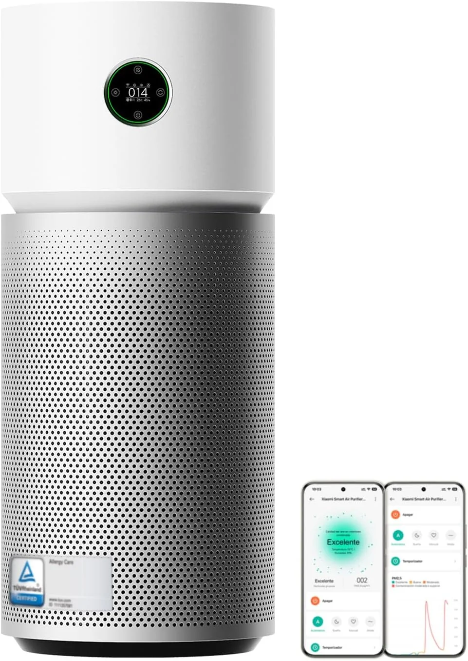 Purificador de Ar Xiaomi Smart Air Purifier Elite WiFi Cobertura 125m2 Filtro Alta Eficiência UV-C e Plasma Branco
