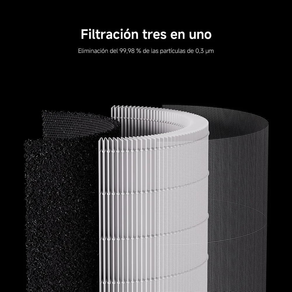 Purificador de Ar Xiaomi Smart Air Purifier Elite WiFi Cobertura 125m2 Filtro Alta Eficiência UV-C e Plasma Branco - Imagem 8