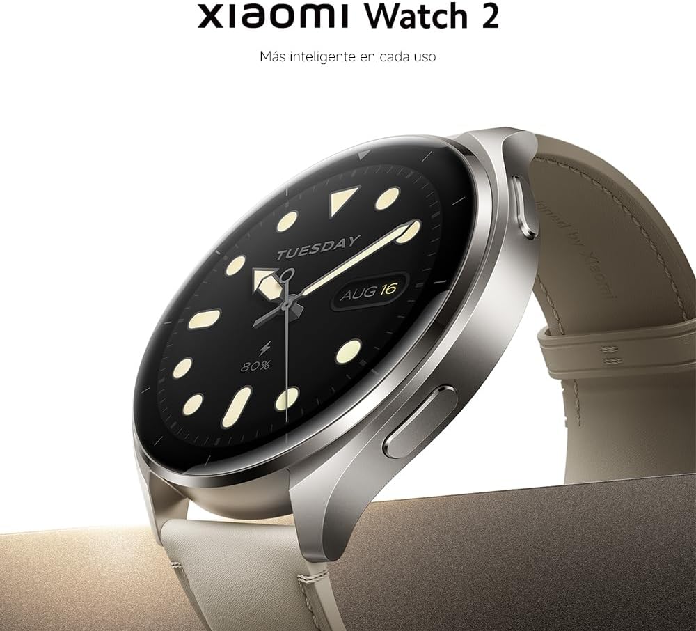 Smartwatch Xiaomi Watch 2/ Notificações/ Frequência Cardíaca/ GPS/ Prateado - Imagem 2