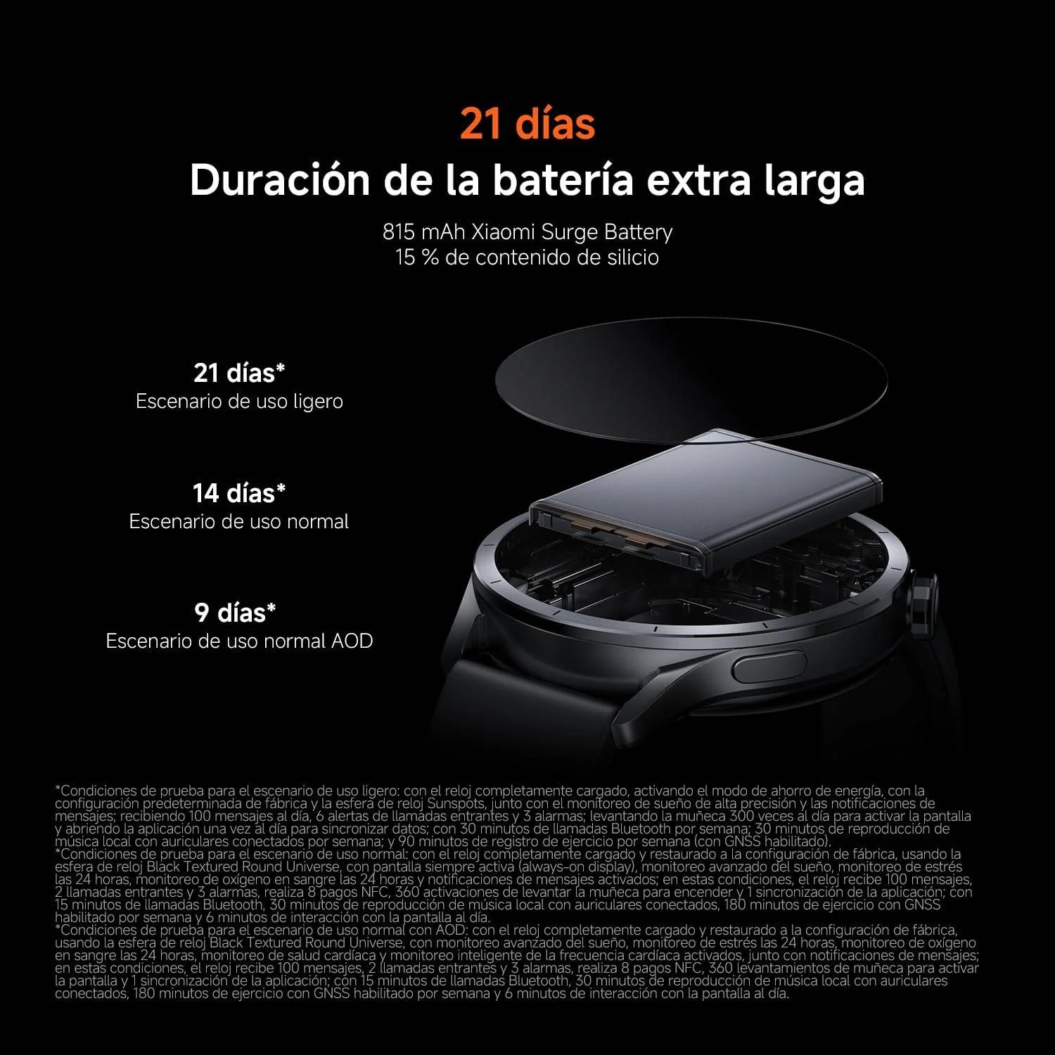 Smartwatch Xiaomi Watch S5 46mm Aço Inoxidável Ecrã AMOLED 1.48" Frequência Cardíaca GPS Preto - Imagem 7