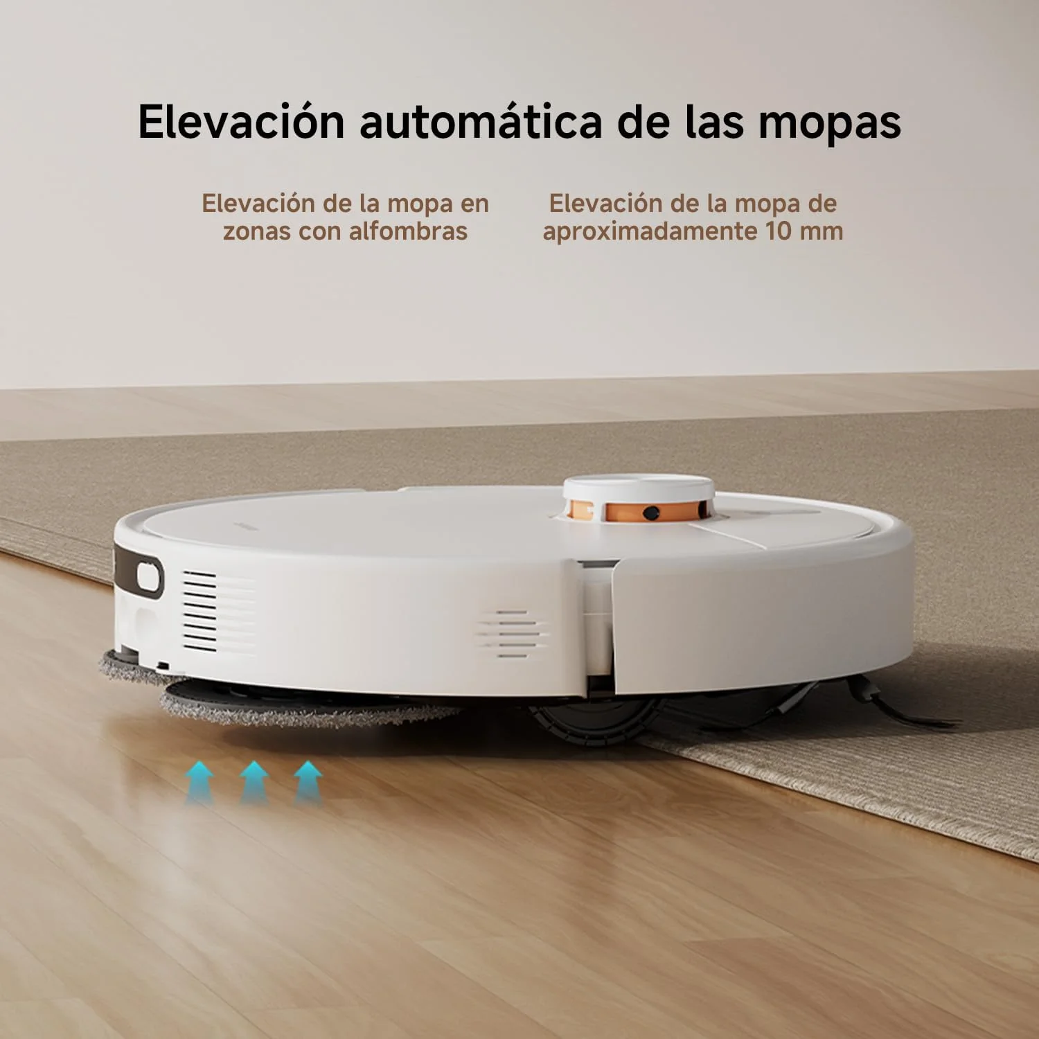Robot Aspirador Xiaomi Robot Vacuum H50 Lavagem Mopa Autovaziamento 4L WiFi Branco - Imagem 8