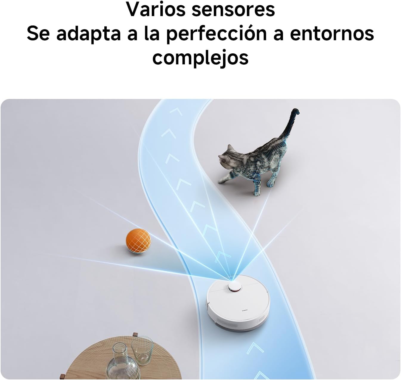 Robot Aspirador Xiaomi Robot Vacuum S40C/ Função de Esfregona/ Controlo por WiFi/ Branco - Imagem 9