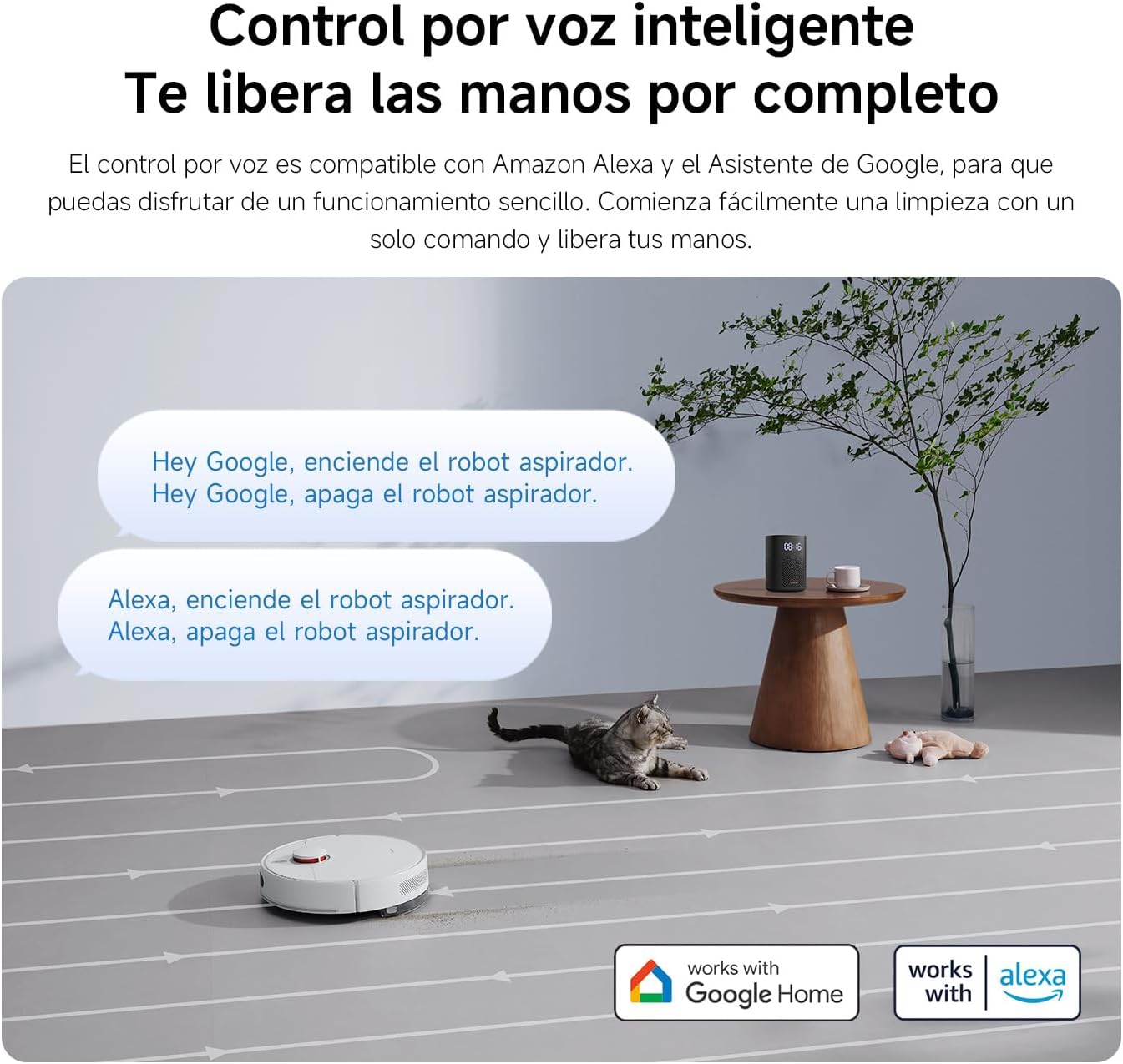 Robot Aspirador Xiaomi Robot Vacuum S40C/ Função de Esfregona/ Controlo por WiFi/ Branco - Imagem 11
