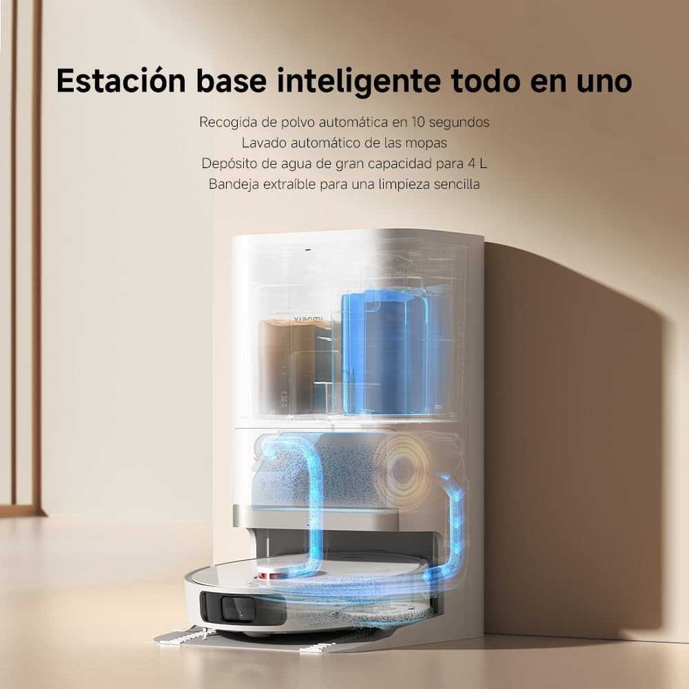 Robot Aspirador Xiaomi Robot Vacuum X20+ 6000Pa Wi-Fi Base de Autolimpeza Branco - Imagem 5