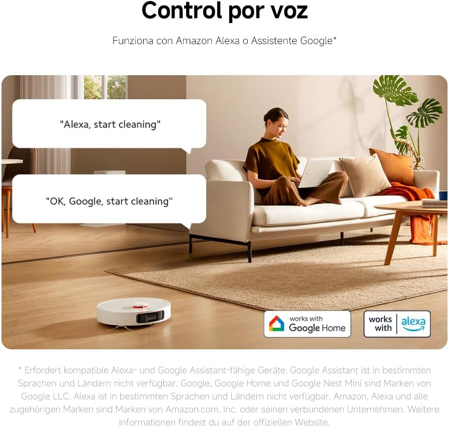 Robot Aspirador Xiaomi Robot Vacuum X20+ 6000Pa Wi-Fi Base de Autolimpeza Branco - Imagem 16