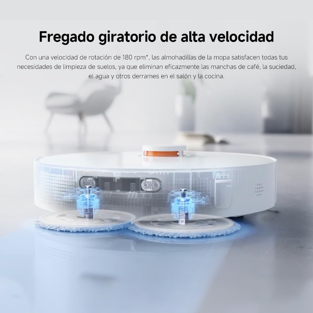 Robot Aspirador Xiaomi Robot Vacuum X20+ 6000Pa Wi-Fi Base de Autolimpeza Branco - Imagem 12