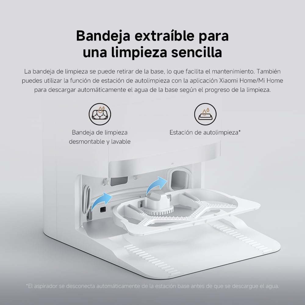 Robot Aspirador Xiaomi Robot Vacuum X20+ 6000Pa Wi-Fi Base de Autolimpeza Branco - Imagem 9