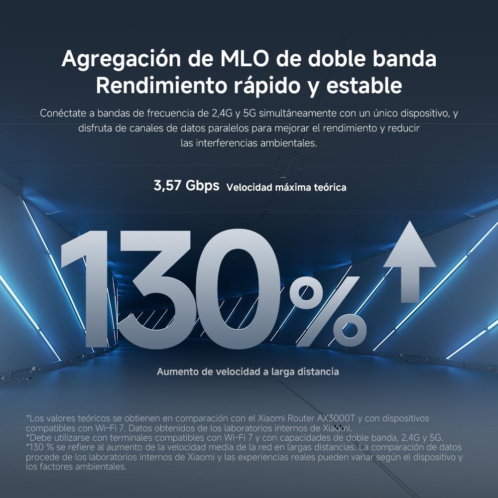 Router Xiaomi BE3600 WiFi 7 3600Mbps Dual Band 2.4GHz 5GHz 4 Antenas Branco - Imagem 5