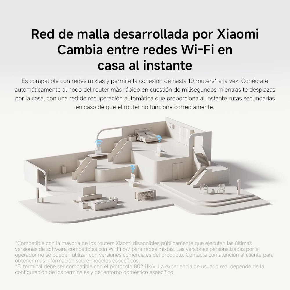 Router Xiaomi BE3600 WiFi 7 3600Mbps Dual Band 2.4GHz 5GHz 4 Antenas Branco - Imagem 13