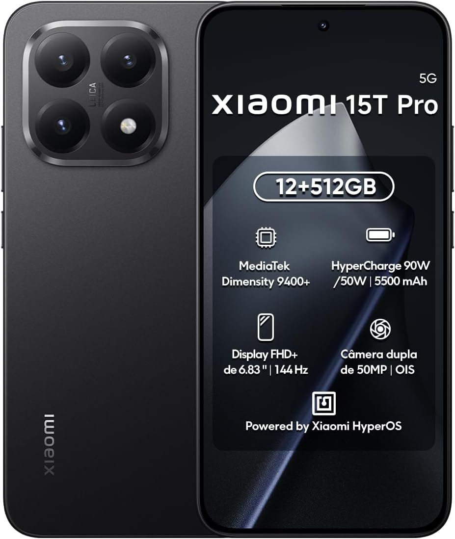 Smartphone Xiaomi 15T Pro 12GB/ 512GB/ 6.83"/ 5G/ Preto