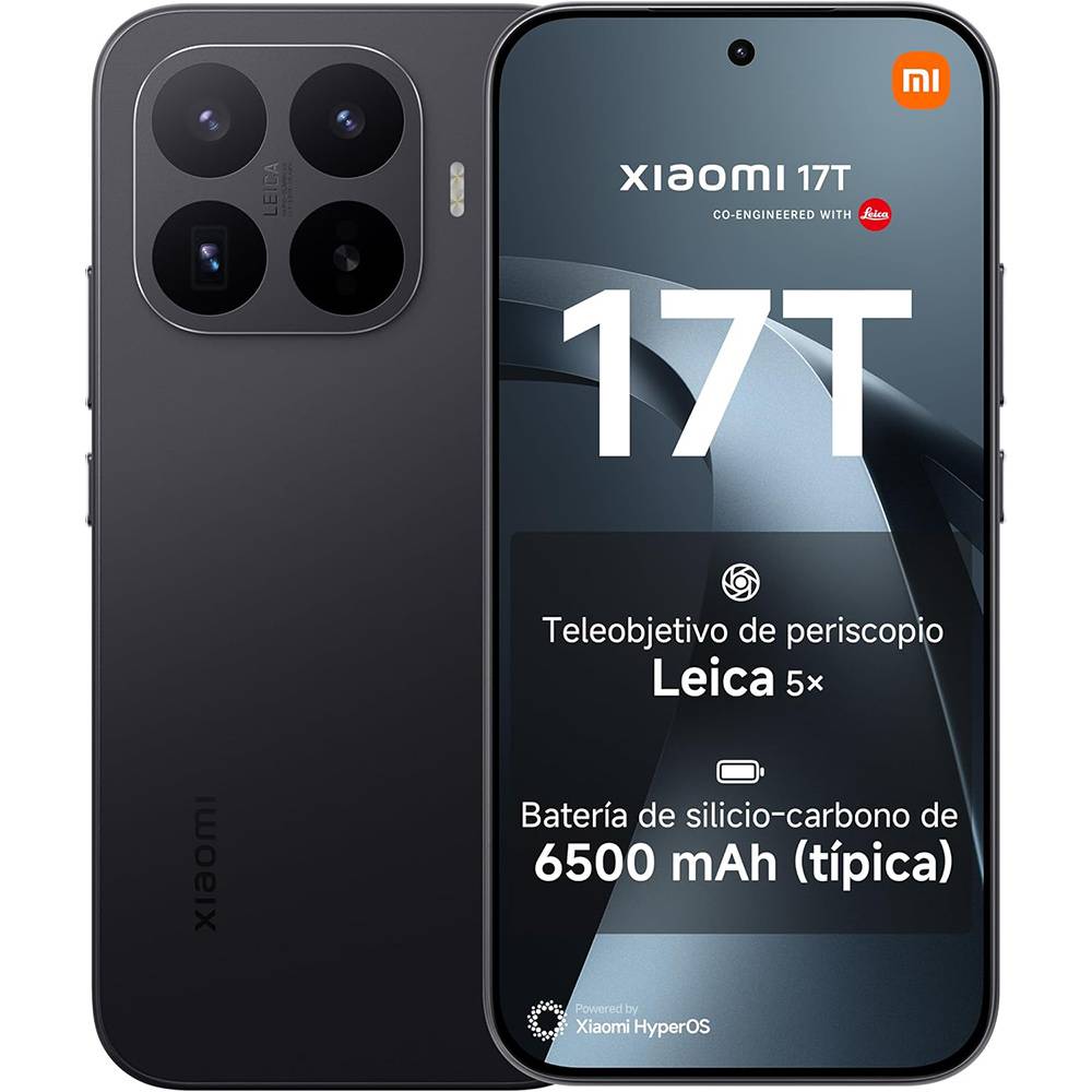 Smartphone Xiaomi 17T 6.59" 5G 12GB 256GB Tripla Câmara Leica Preto