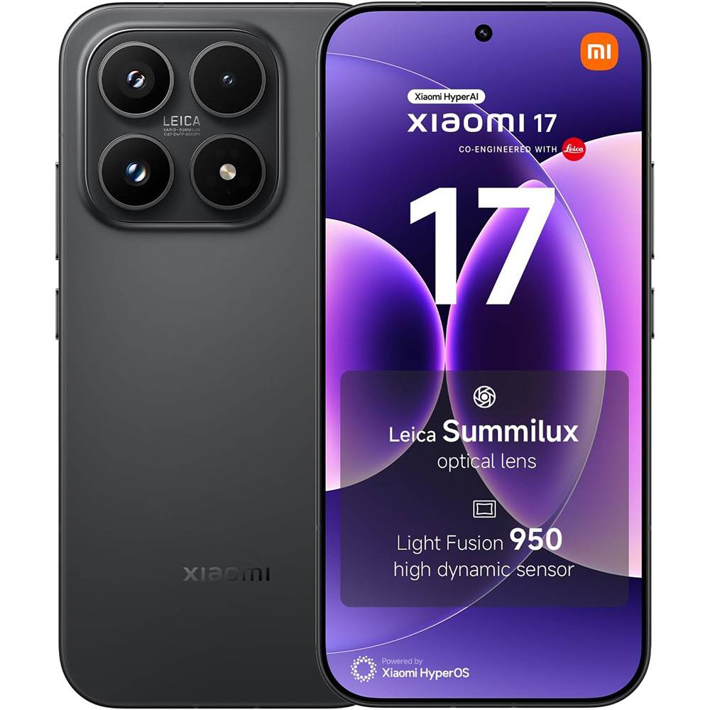 Smartphone Xiaomi 17 6.3" 12GB 512GB 5G Snapdragon 8 Elite Preto