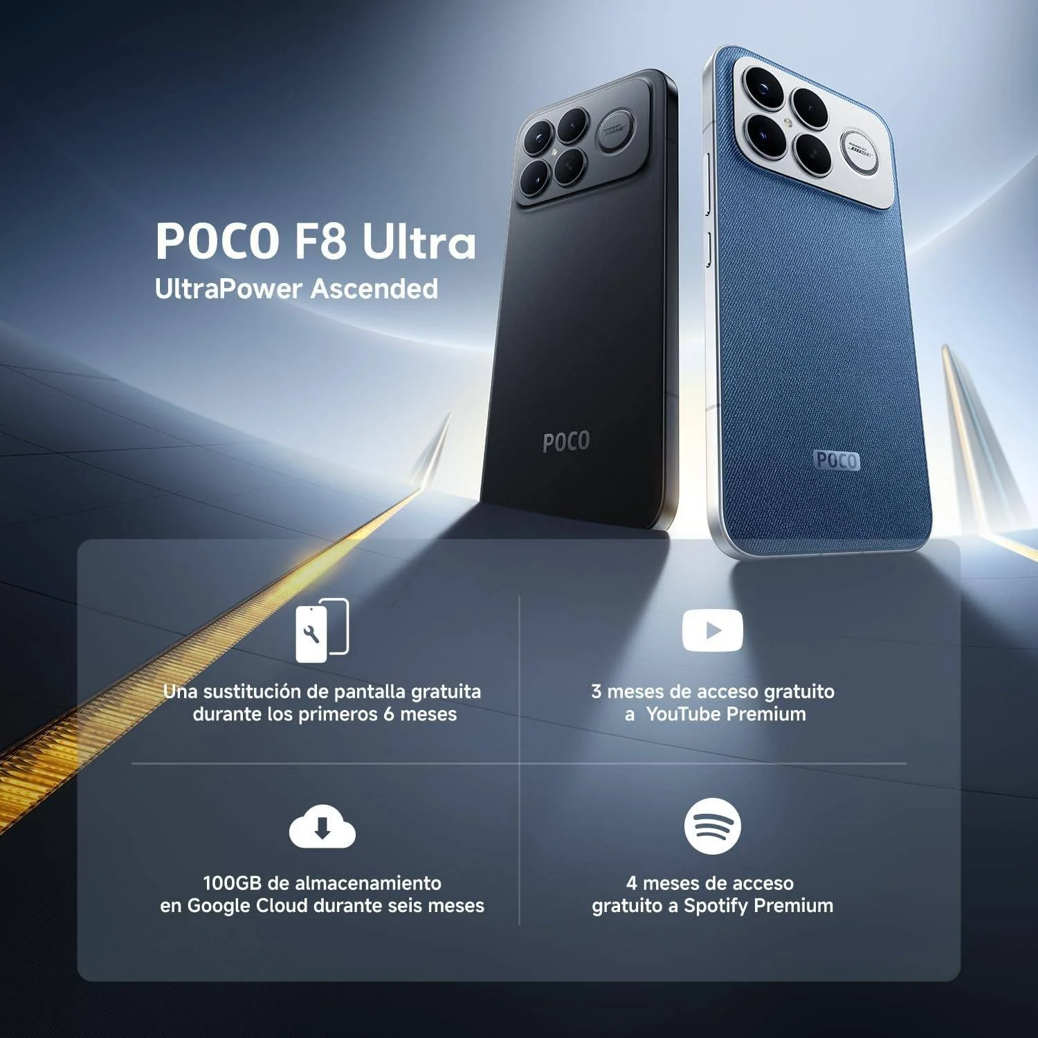Smartphone Xiaomi POCO F8 Ultra 6.9" 12GB 256GB 5G Snapdragon 8 Elite Preto - Imagem 2