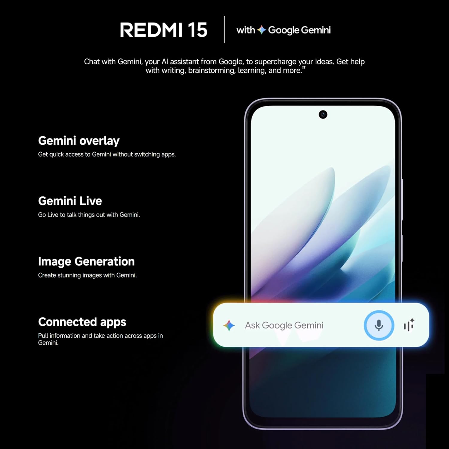 Smartphone Xiaomi Redmi 15 8GB/ 256GB/ 6.9"/ Preto - Imagem 9