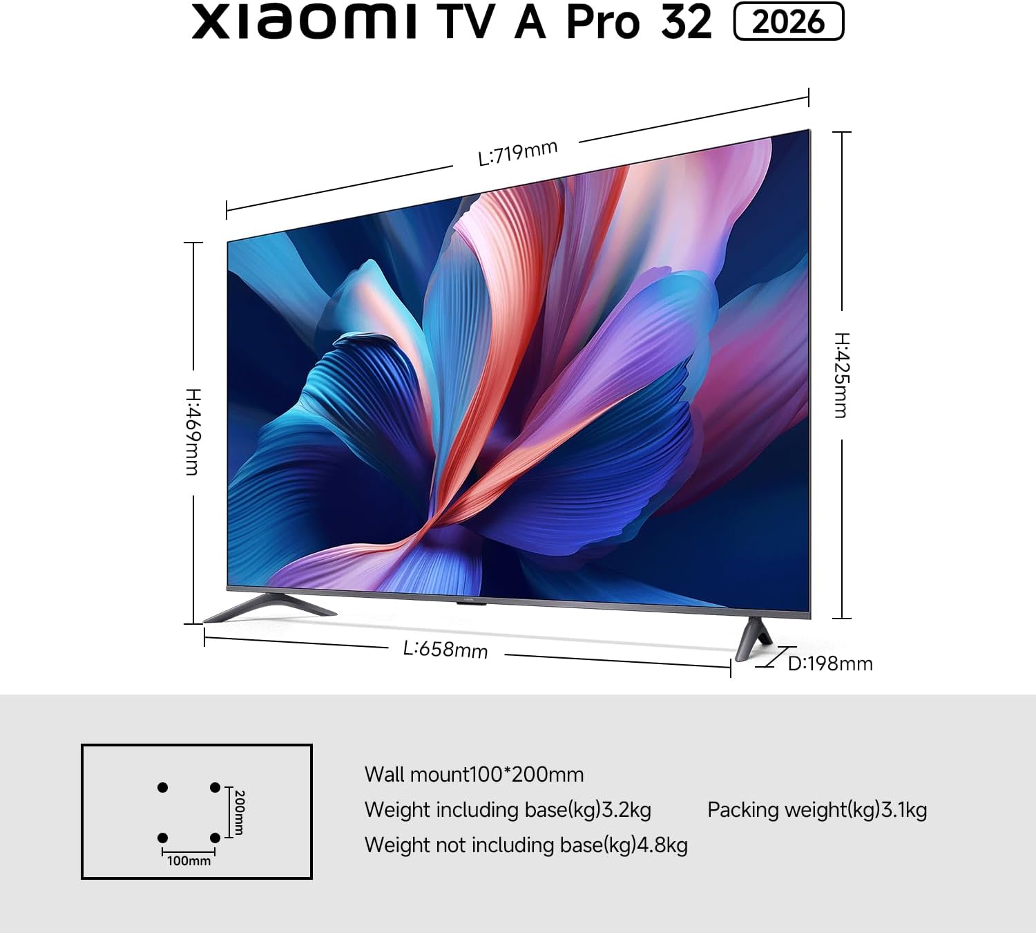 Televisor Xiaomi QLED TV A Pro 32 2026 32"/ HD/ Smart TV/ Wi-Fi - Imagem 13