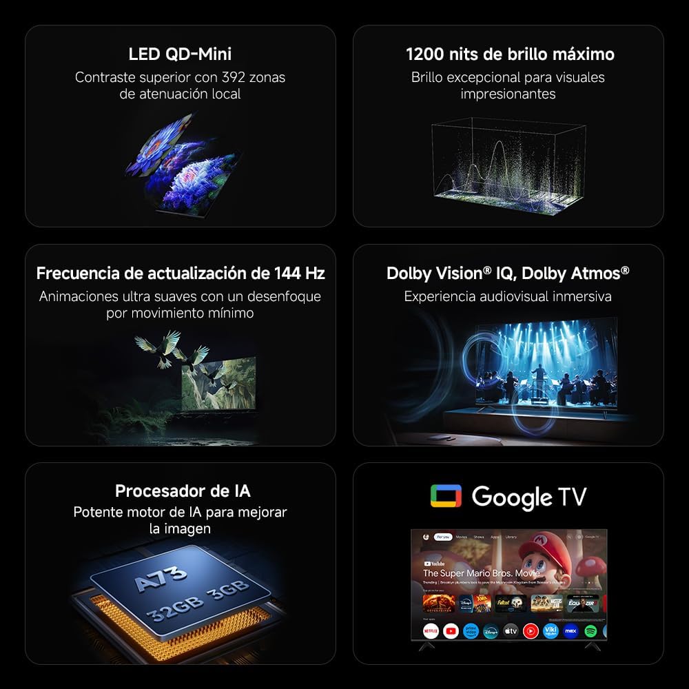 Televisor Xiaomi QLED TV S MiniLED 65 2025 65"/ Ultra HD 4K/ Smart TV/ WiFi - Imagem 3