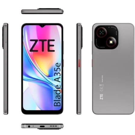 Smartphone ZTE Blade A35E UNISOC SC9863A 2GB 64GB 6.52'' HD+ 90Hz Cinzento Escuro - Imagem 3