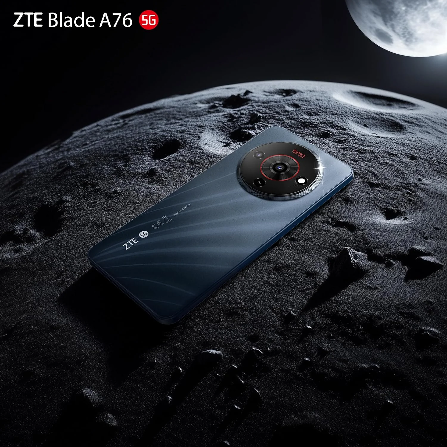 Smartphone ZTE Blade A76 6.75" 5G 6GB 128GB Câmara Dual 50MP Bateria 5000mAh Preto - Imagem 2