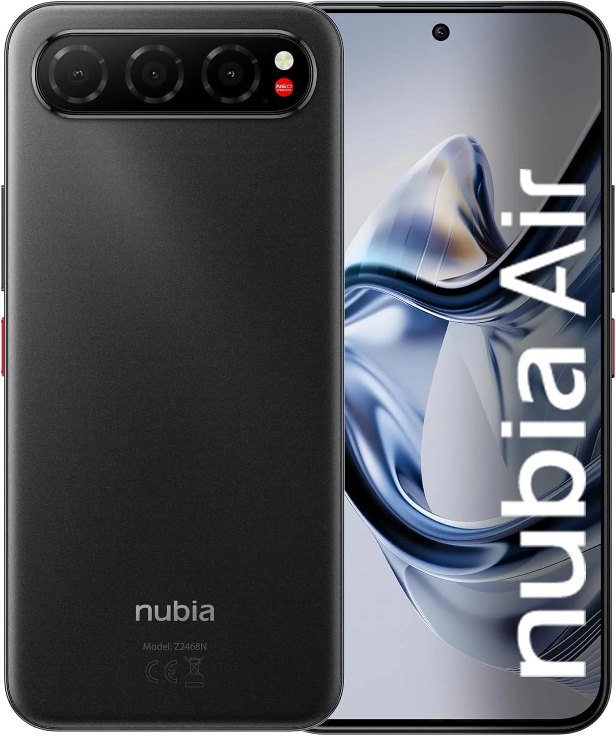 Smartphone ZTE Nubia Air 6.78" 5G 8GB 256GB Octa-core Câmara 50MP 5000mAh Preto