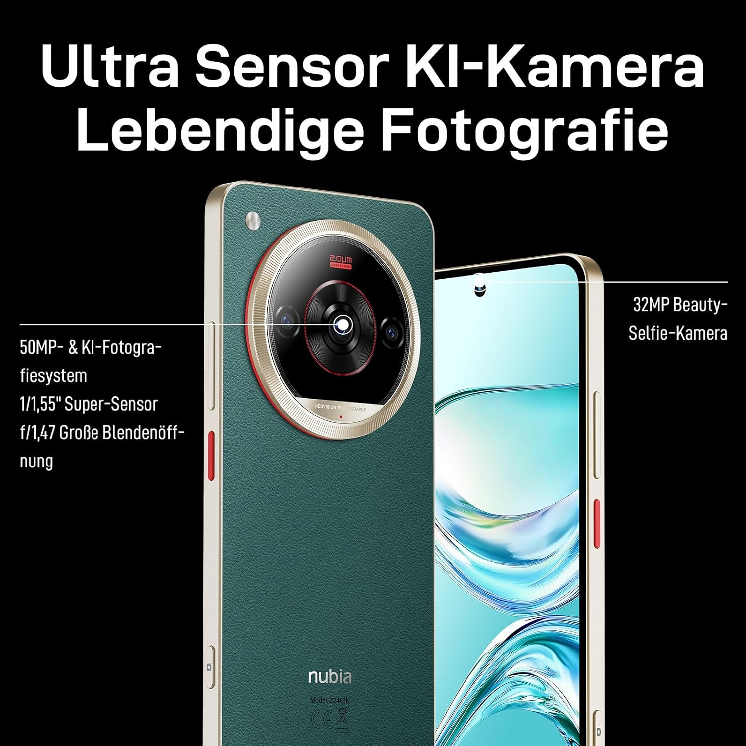 Smartphone ZTE Nubia Focus 2 Ultra 8GB/ 512GB/ 6.8"/ Verde - Imagem 2