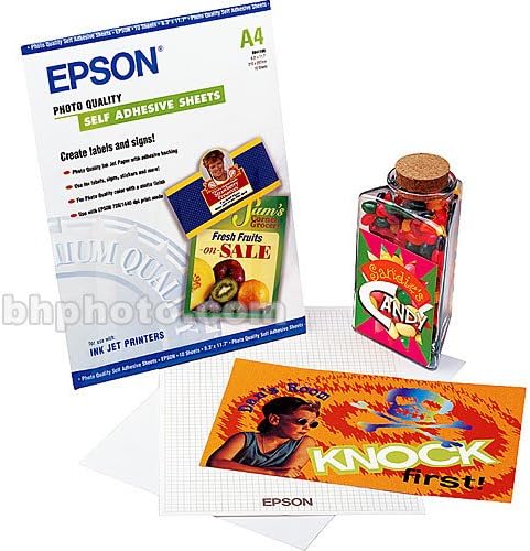Folhas Autoadesivas Qualidade Foto Epson A4 10 unidades - Imagem 2