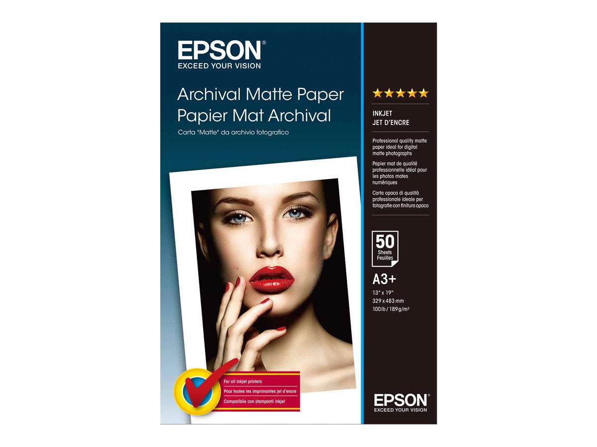 Papel Fotográfico Epson Archival Fosco Super A3 50 folhas