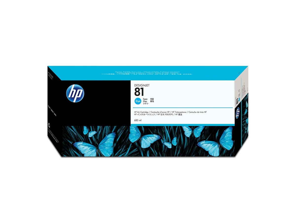 Tinteiro HP 81 Cyan 680ml Original - Imagem 2