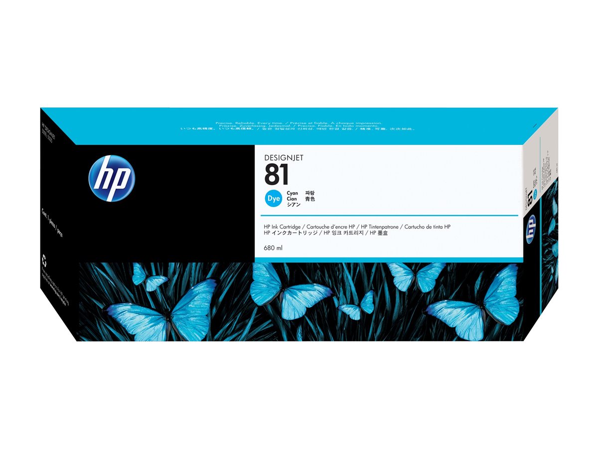 Tinteiro HP 81 Cyan 680ml Original - Imagem 3