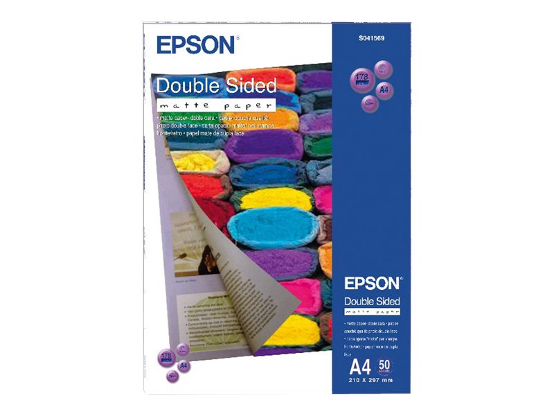 Papel Fotográfico Epson Mate Dupla Face A4 50 Folhas - Imagem 1