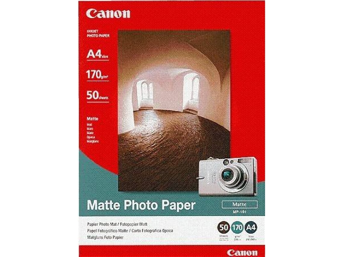 Papel Fotográfico Canon MP-101 Mate A4 50 Folhas