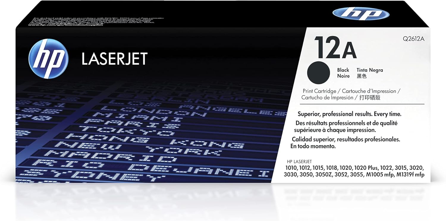 Cartucho de Toner HP 12A Preto Original