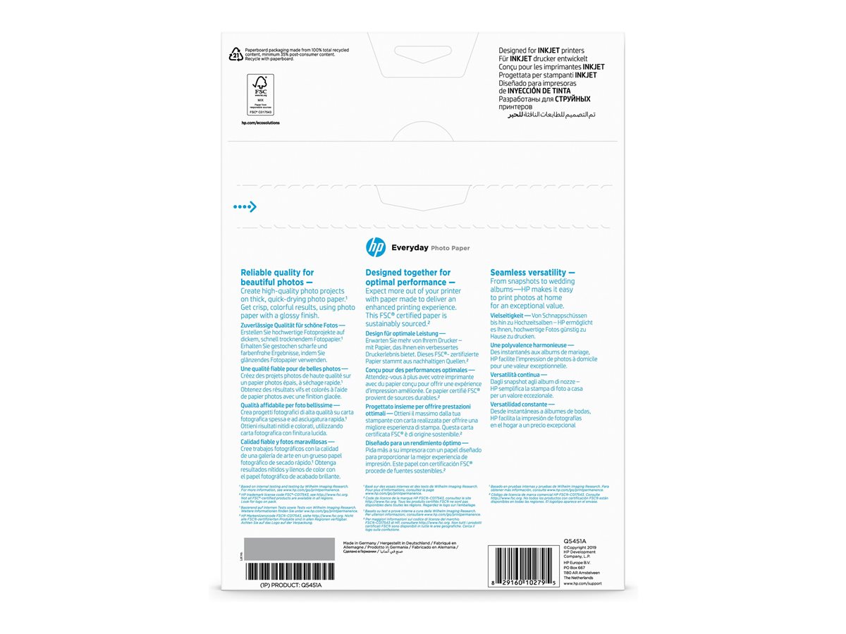 Papel Fotográfico HP Everyday Brilhante A4 25 Folhas - Imagem 8