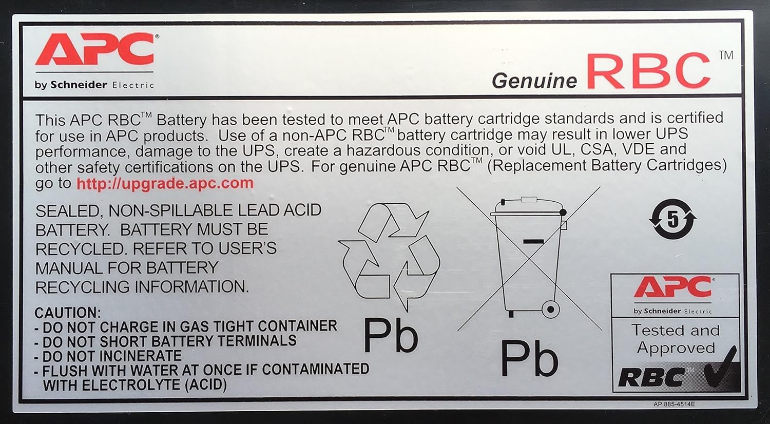 Cartucho de Bateria de Substituição APC 43 - Imagem 3