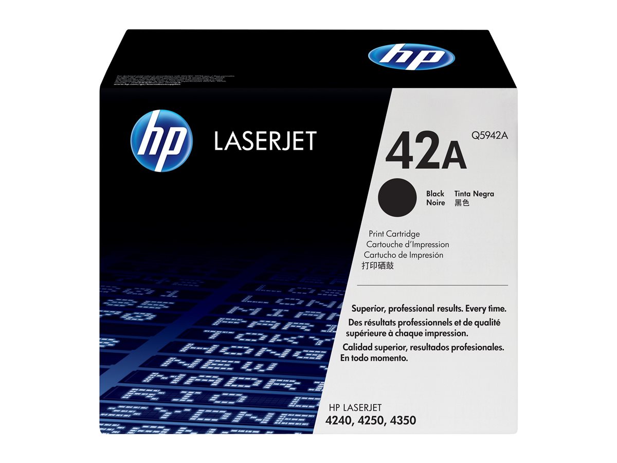 Cartucho Toner HP 42A Preto Original - Imagem 1