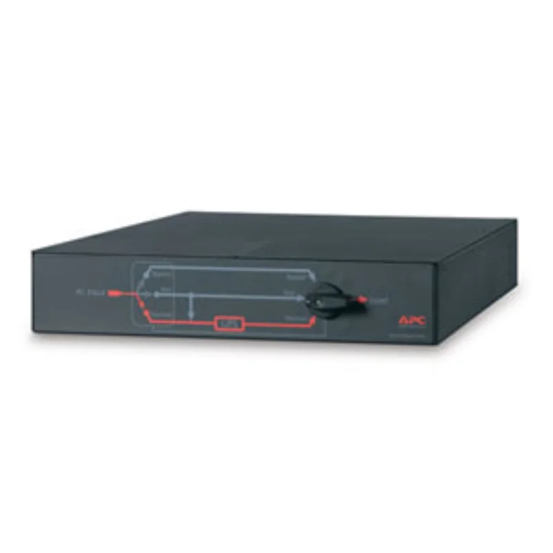 Painel de Bypass APC Service Bypass Panel AC 230V 4 Tomadas Rack 2U 19" Preto