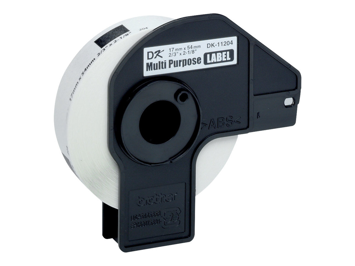 Rolo de Etiquetas Brother DK-11204 17x54mm Preto em Branco 400 Unidades - Imagem 4