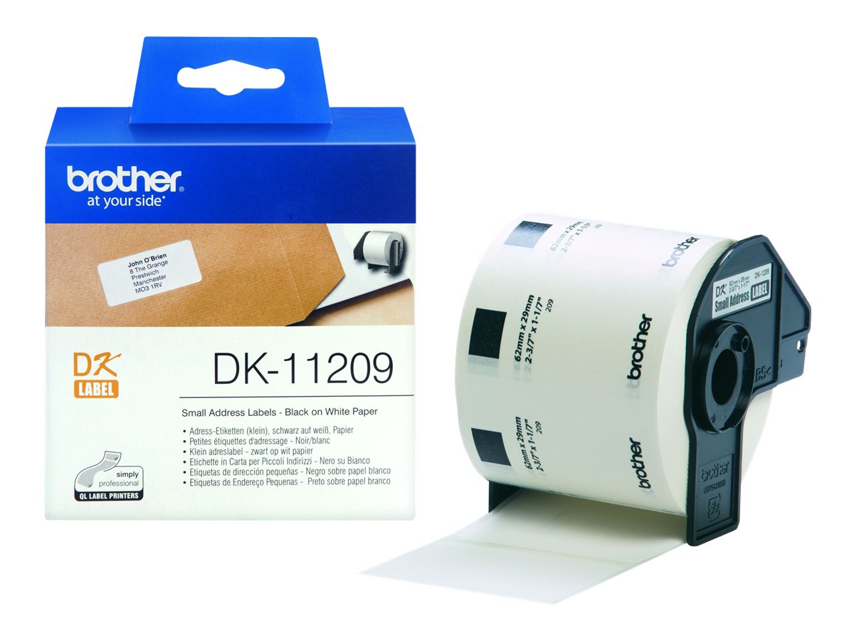 Etiquetas de Endereços Brother DK-11209 Preto 800 unidades - Imagem 4