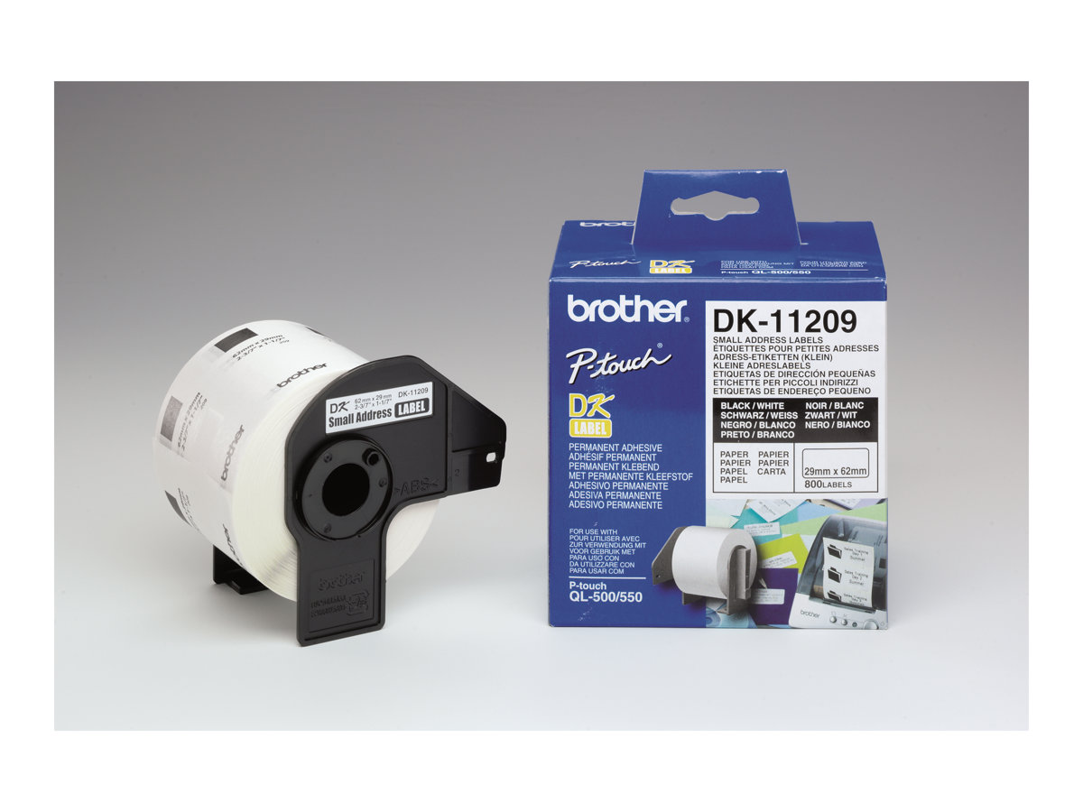 Etiquetas de Endereços Brother DK-11209 Preto 800 unidades - Imagem 2