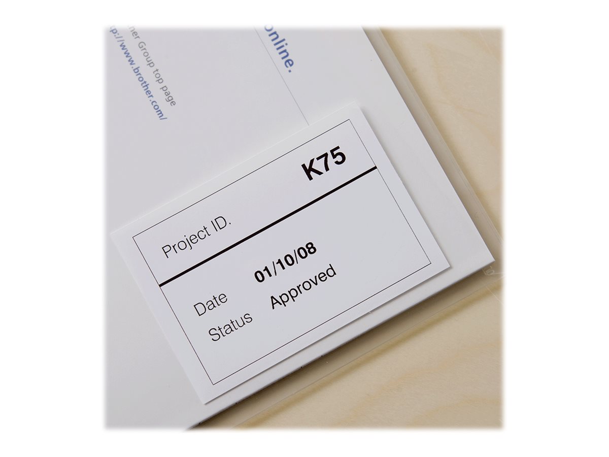 Fita de Etiqueta Brother DK-22212 62mm Permanente Branca - Imagem 5