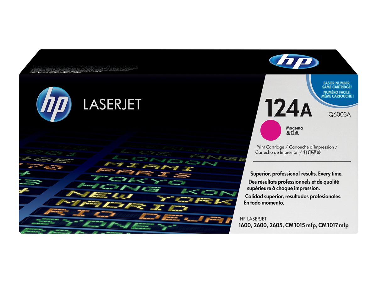 Cartucho de Toner HP 124A Magenta Original - Imagem 1
