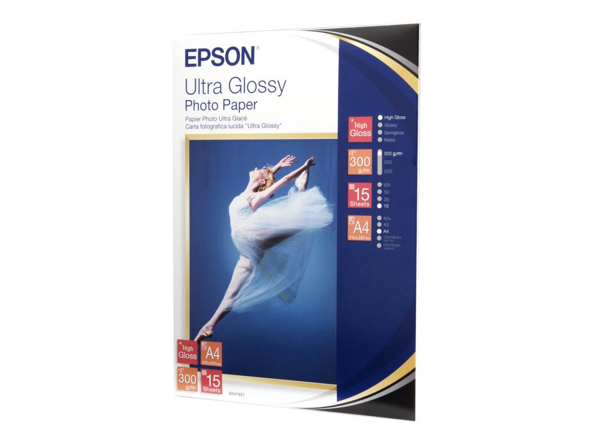 Papel Fotográfico Epson Ultra Glossy A4 15 fls - Imagem 1