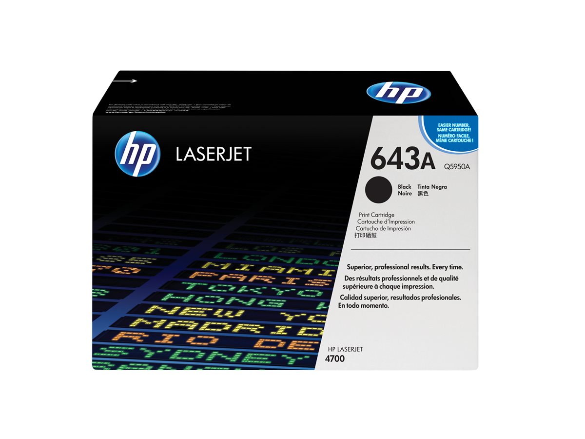 Cartucho de Toner HP 643A Preto Original - Imagem 2