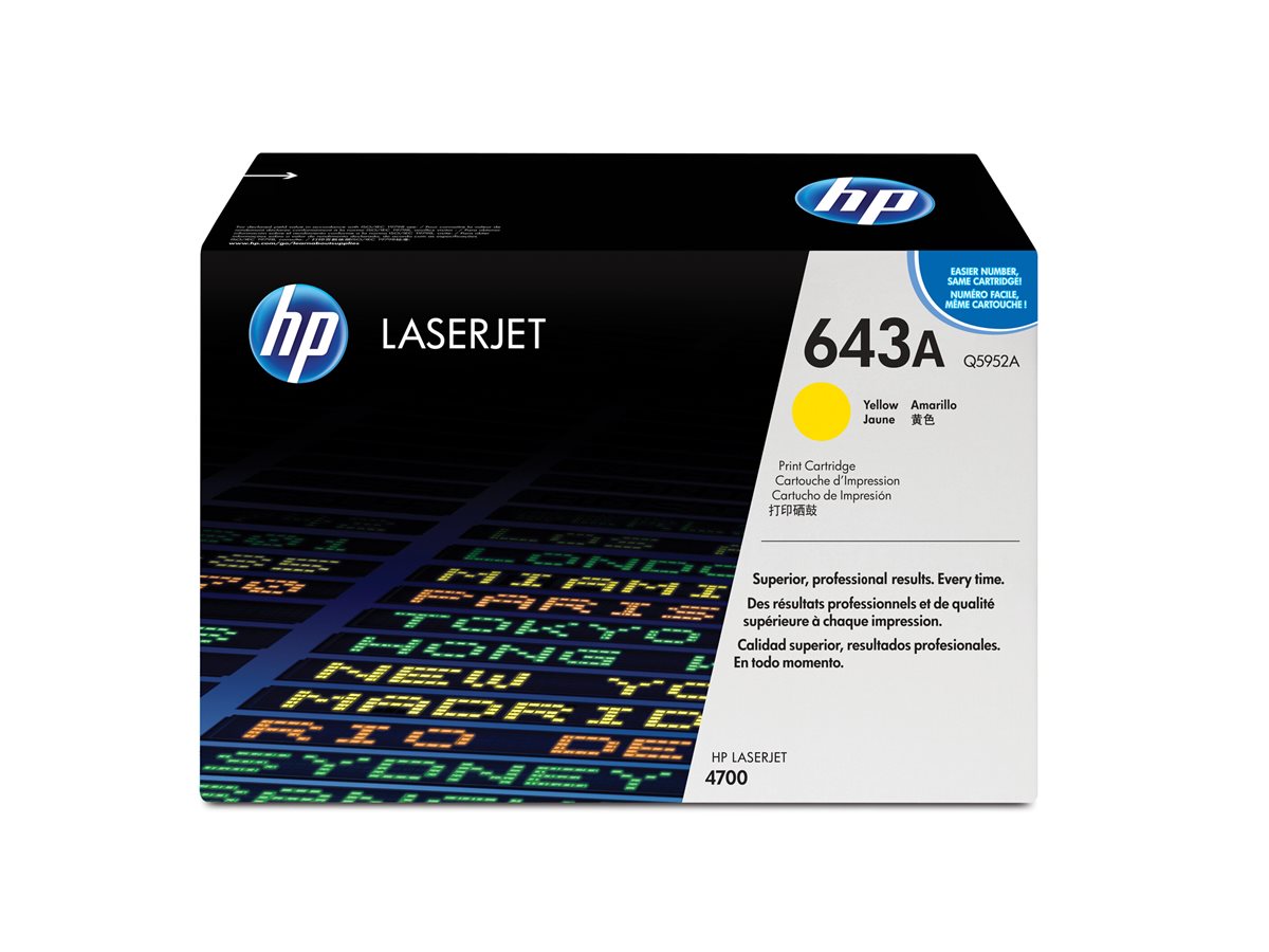 Cartucho de Toner HP 643A Amarelo Original - Imagem 3