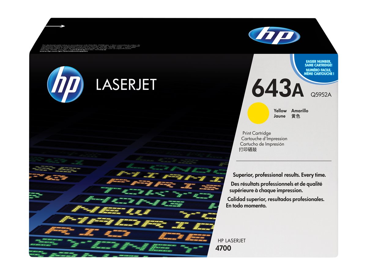 Cartucho de Toner HP 643A Amarelo Original - Imagem 2