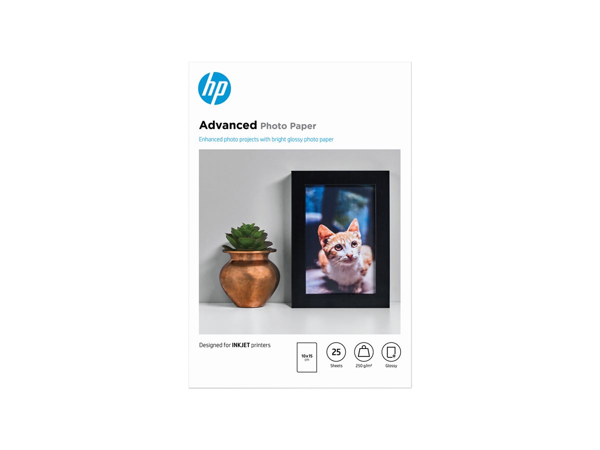 Papel Fotográfico HP Advanced Brilhante 10x15 25 Folhas - Imagem 2