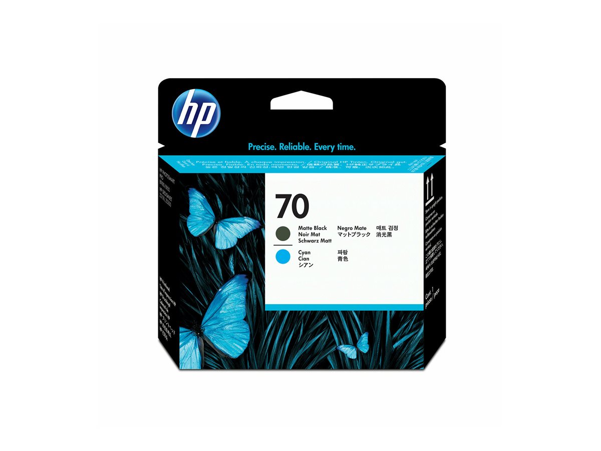 Cabeçote de Impressora HP 70 Ciano Preto Matte