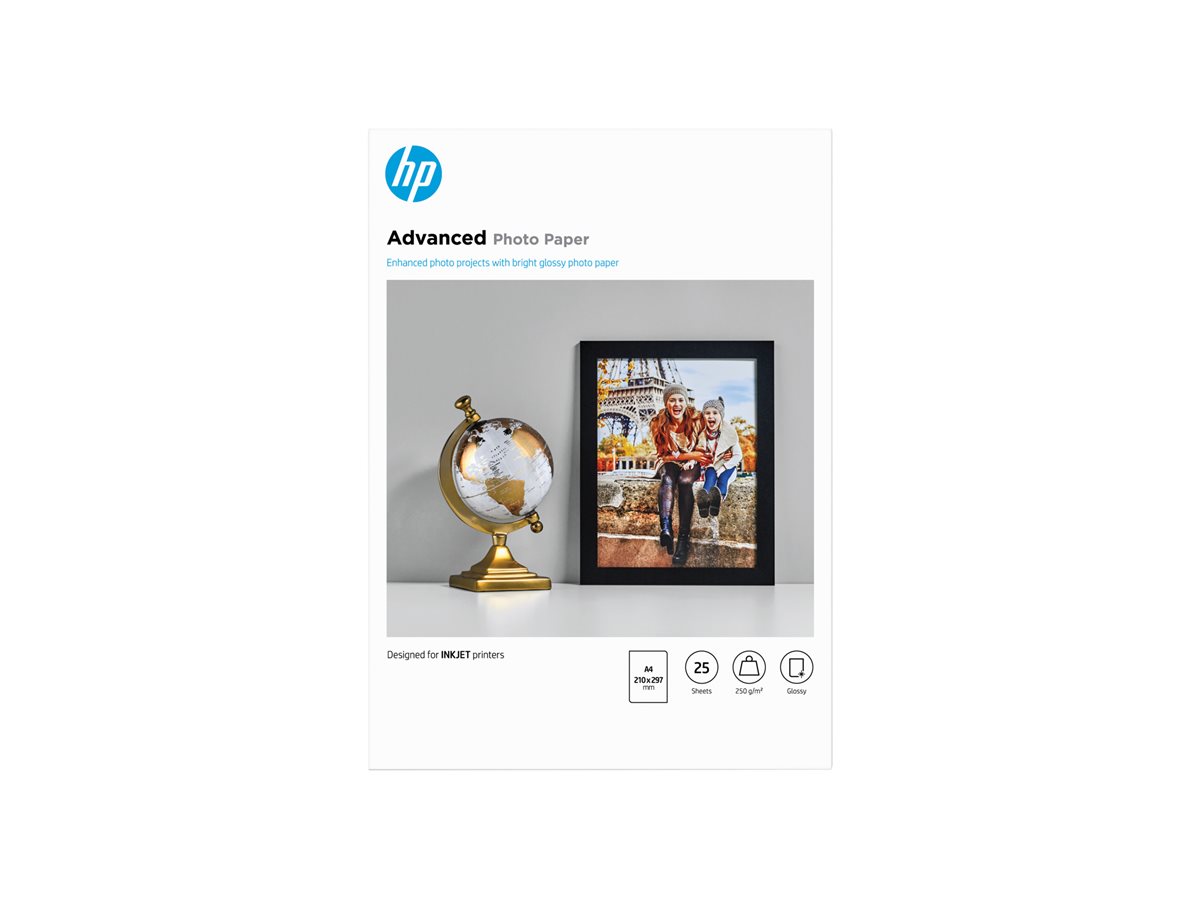 Papel Fotográfico HP Avançado Brilhante A4 25 Folhas - Imagem 4