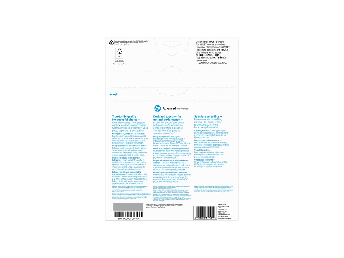 Papel Fotográfico HP Avançado Brilhante A4 25 Folhas - Imagem 7